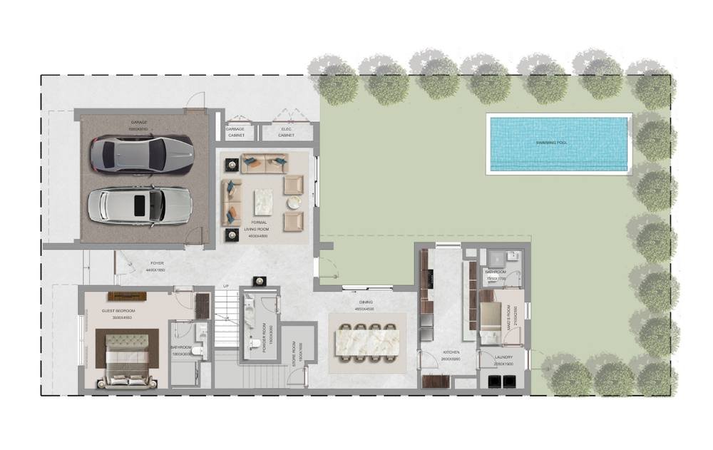 4BR floor plan