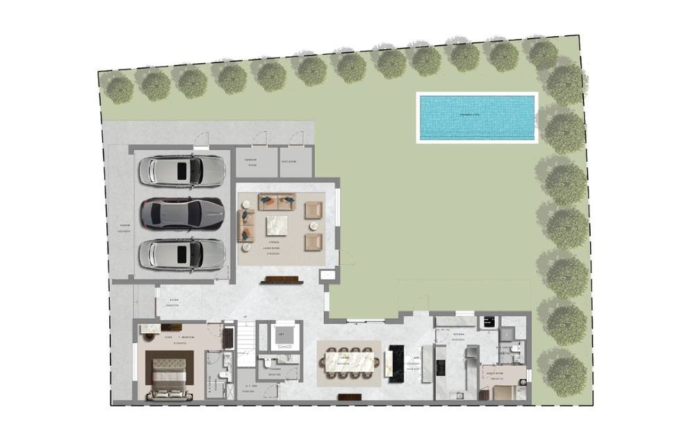 6BR floor plan
